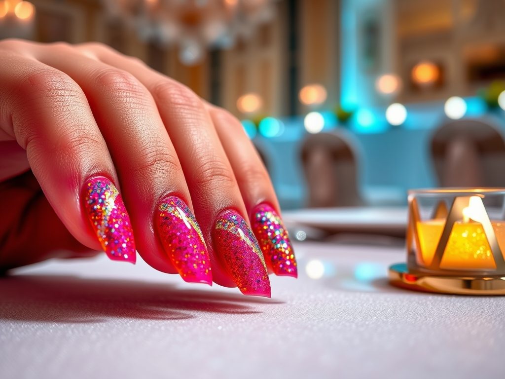 Paznokcie na studniówkę 2025: trendy, kolory i stylizacje