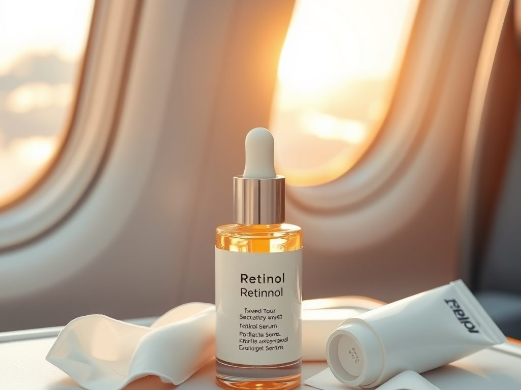 Retinol w podróży samolotem: jak zabezpieczyć skórę przed przesuszeniem i podrażnieniami podczas lotu